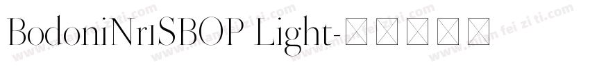 BodoniNr1SBOP Light字体转换